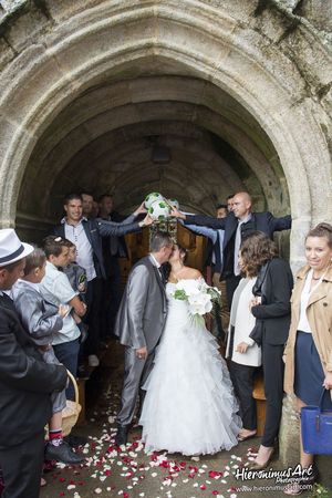 Sortie d'eglise mariage Finistere